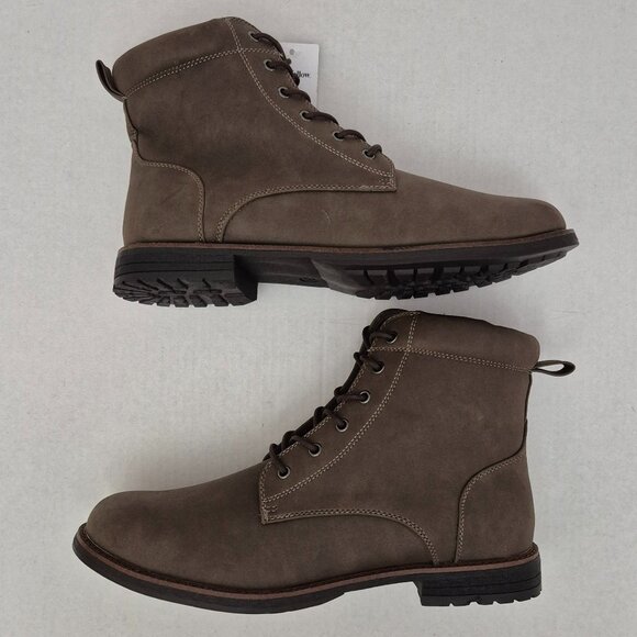 Men's Jeffrey Combat Suede Boots - Goodfellow & Co™ Brown Size 13 - NWT - Picture 4 of 11